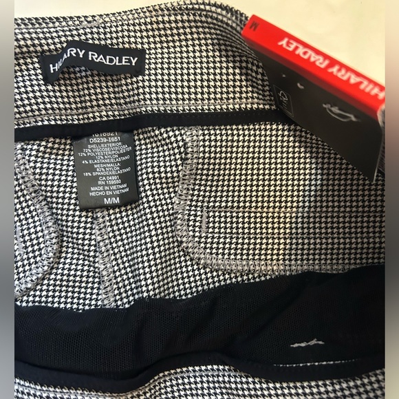Hilary Radley Mid Rise Pull on Pants Houndstooth size M inseam 29” NWT - Picture 4 of 6